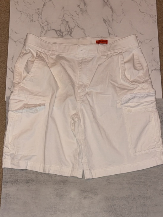 St. John's Bay Other - MEN’S ST John’s Bay  White Cargo Shorts - Classic Utility Style